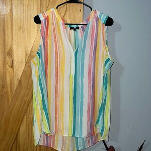 Curvy NYDJ blouse Rainbow 🌈 color